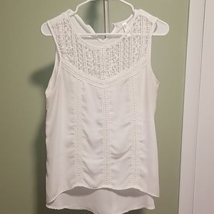 White High Low Blouse